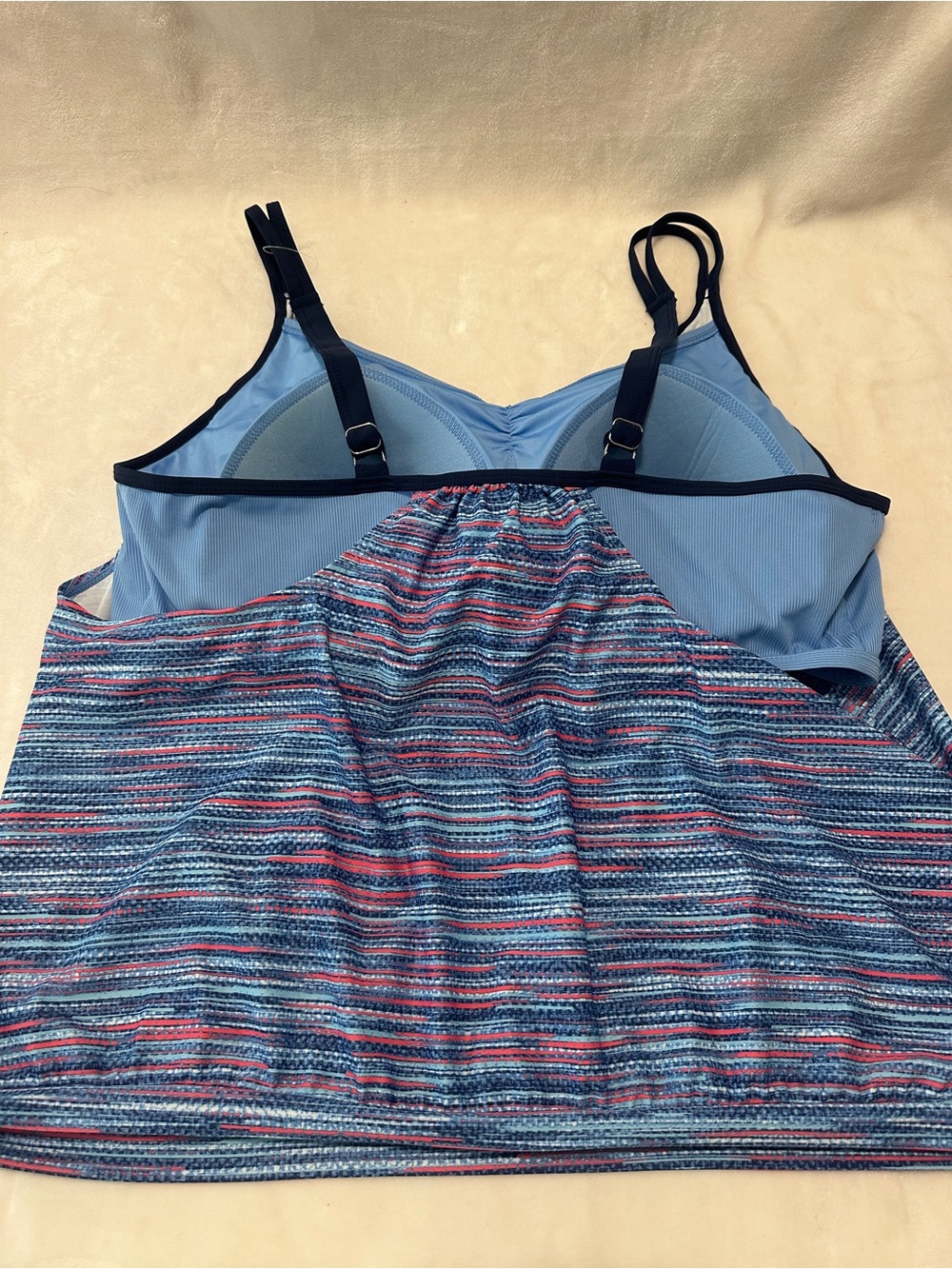 Free Country Swimwear Woman’s Size 1X Tankini Swim Top - Picture 7 of 9